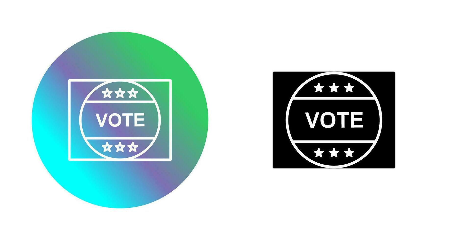 Vote Sticker Vector Icon