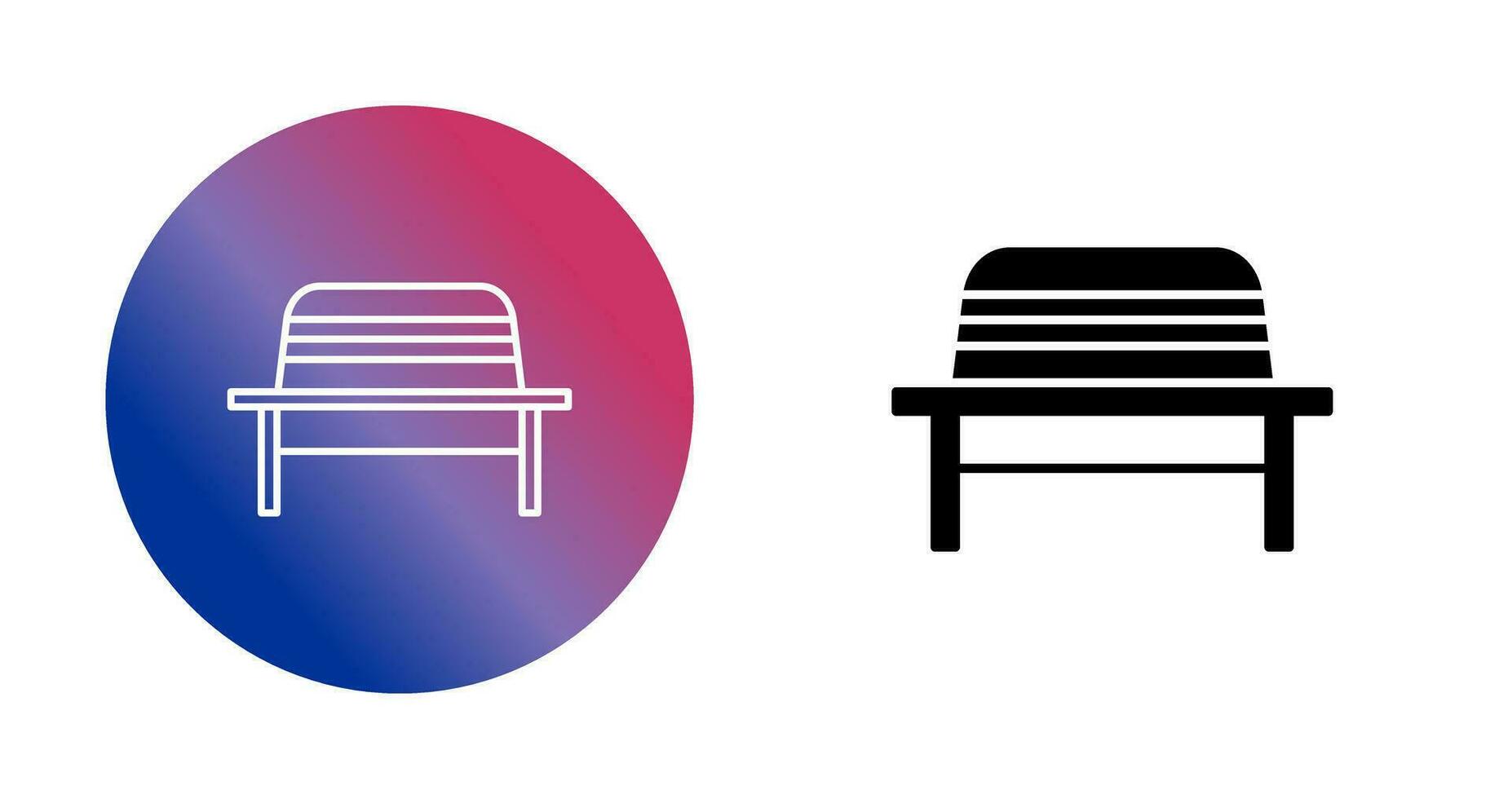 Garden Bench Vector Icon