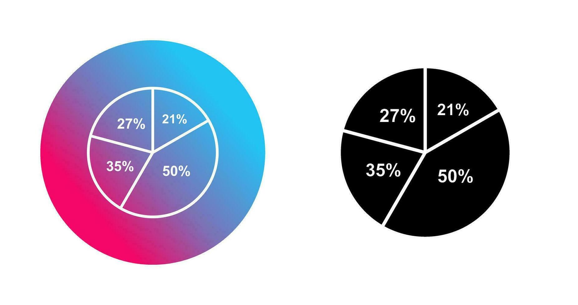 Pie Chart Vector Icon