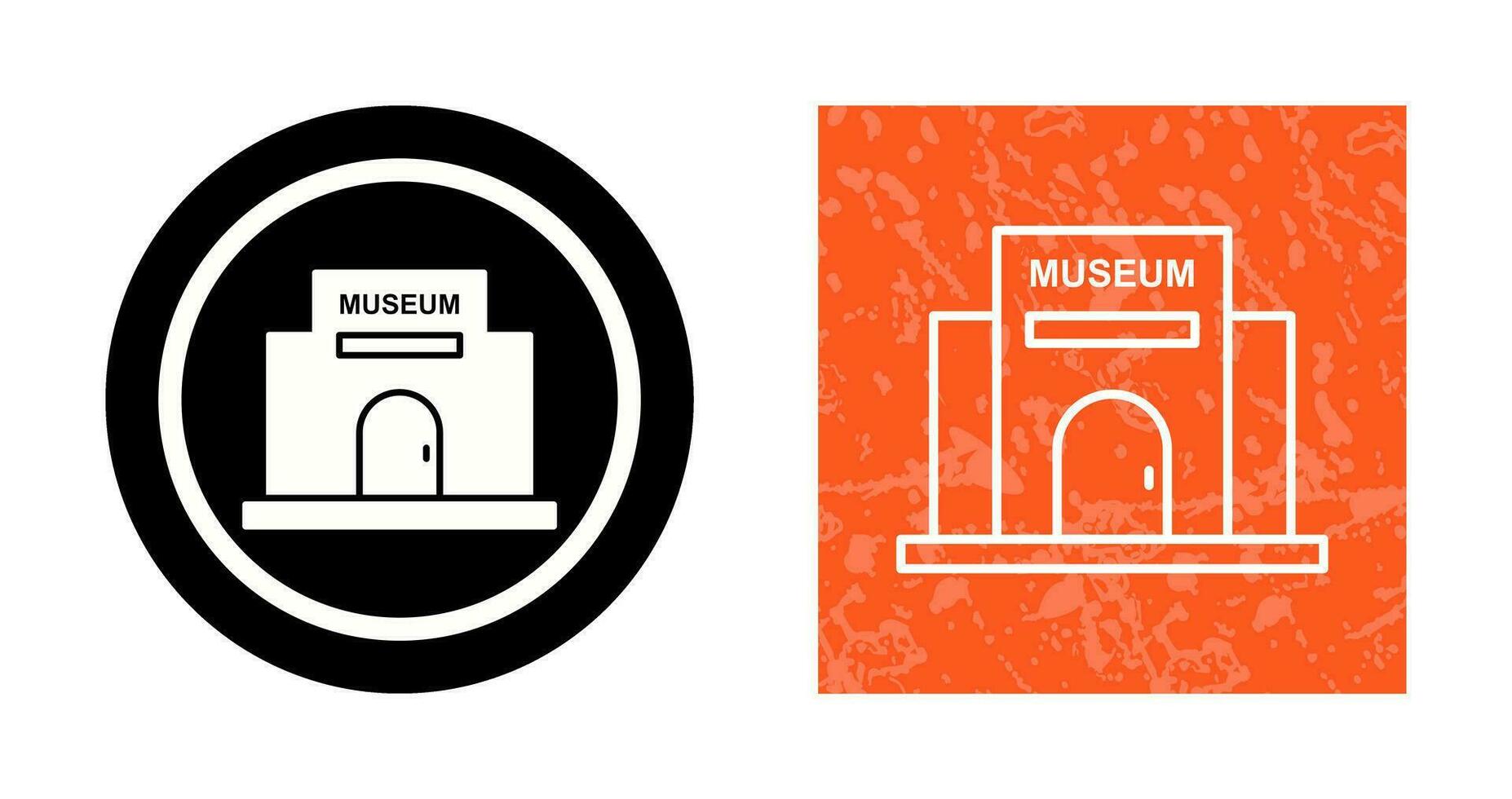 icono de vector de edificio de museo