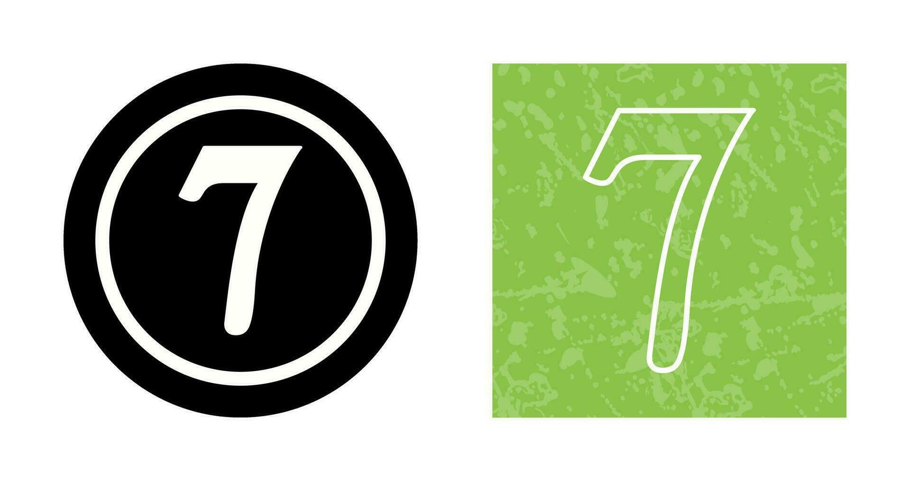 Number Seven Vector Icon