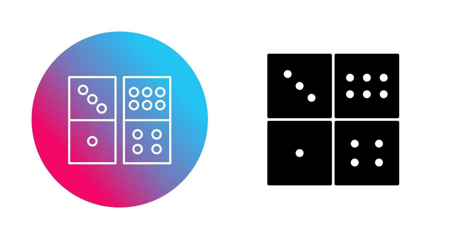 Domino Game Vector Icon