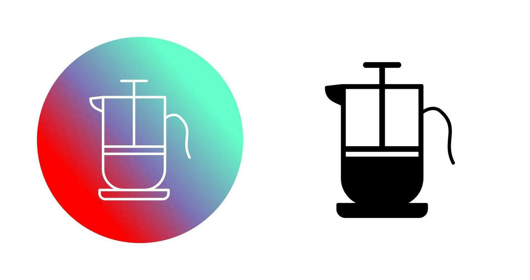 French Press Vector Icon