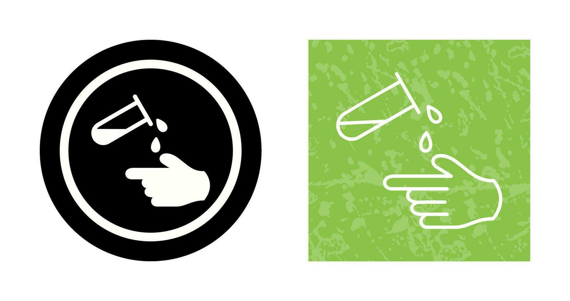 Corrosive Hazard Vector Icon