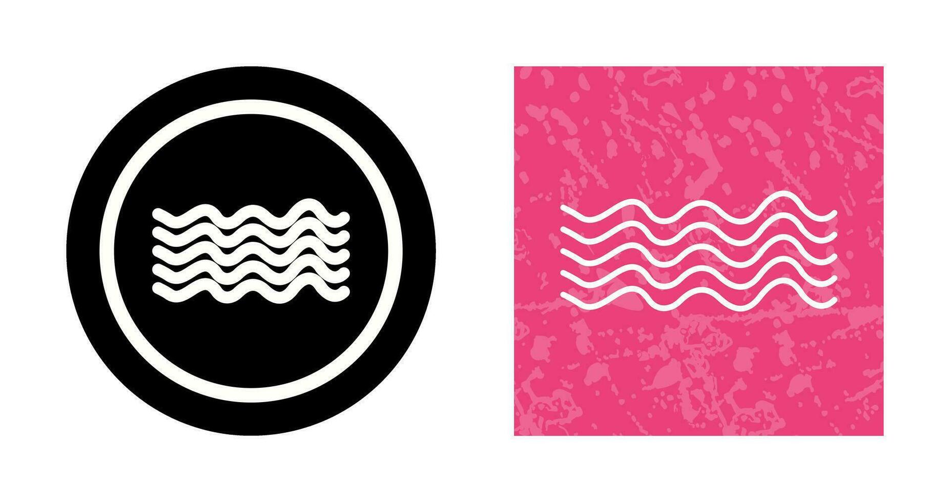 Magnetic Waves Vector Icon