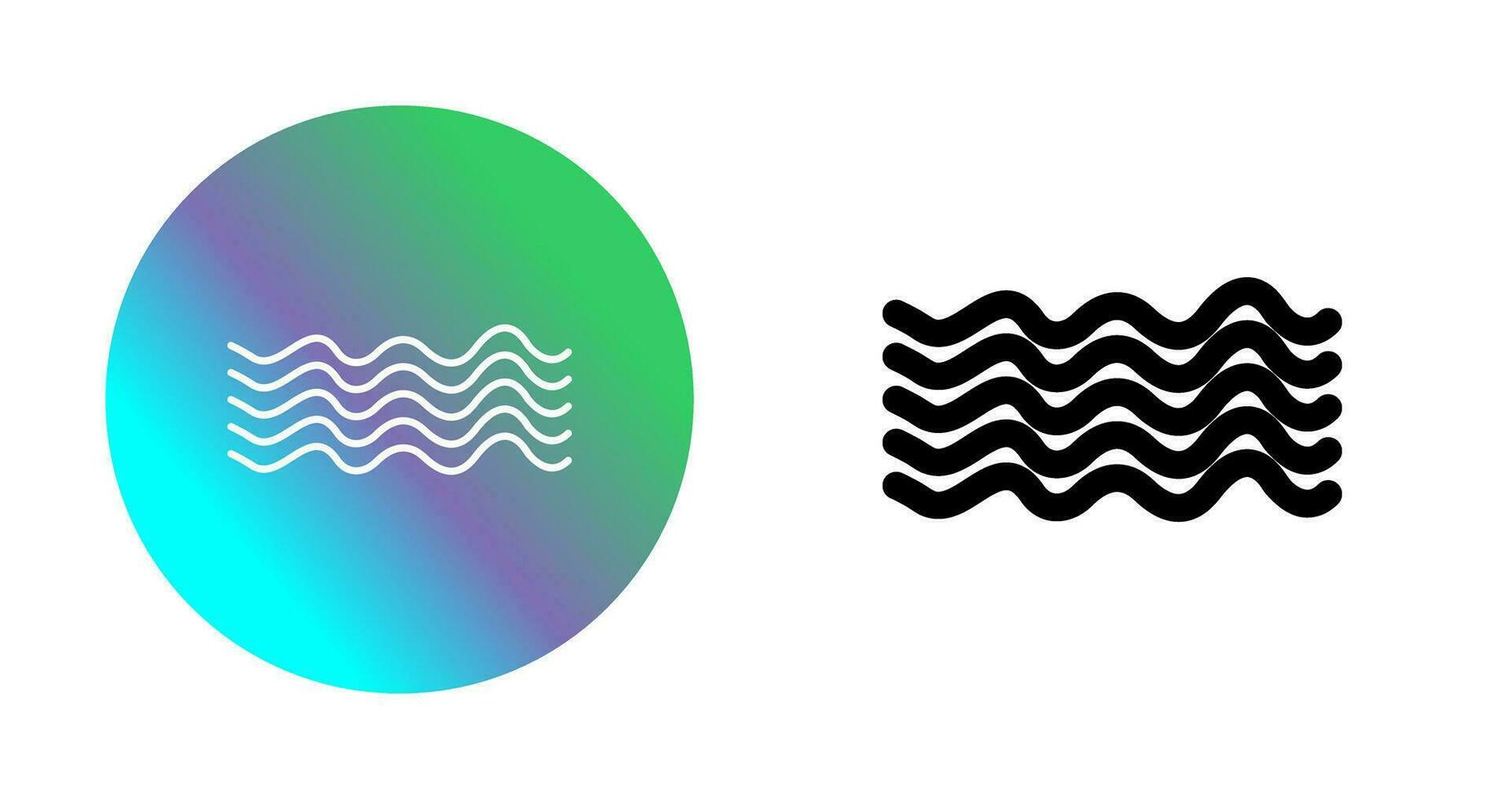 Magnetic Waves Vector Icon