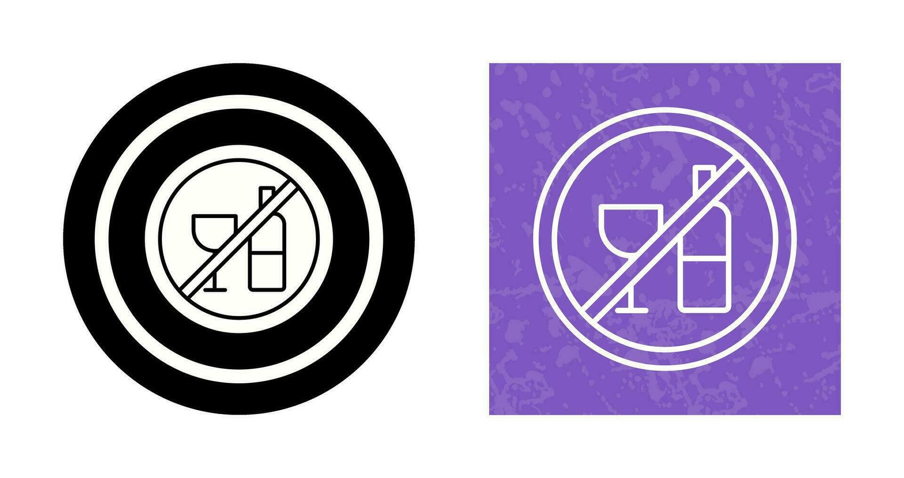 No Drinking Vector Icon