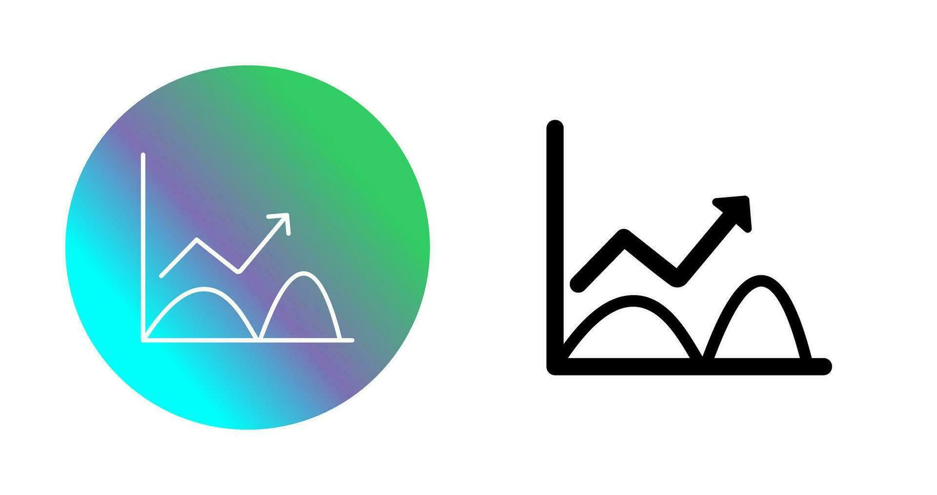 Trend in Graph Vector Icon