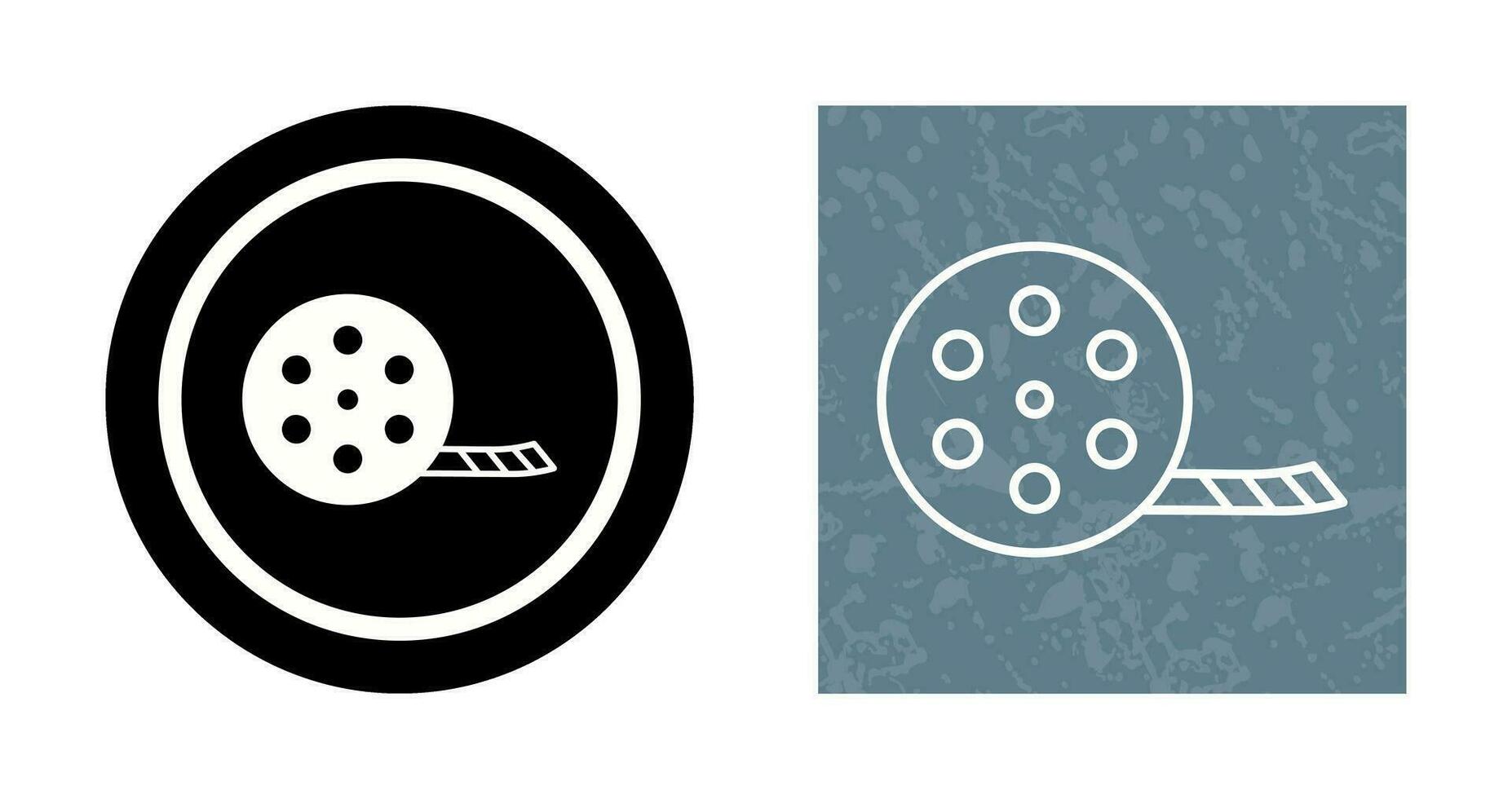 Unique Film Reel Vector Icon