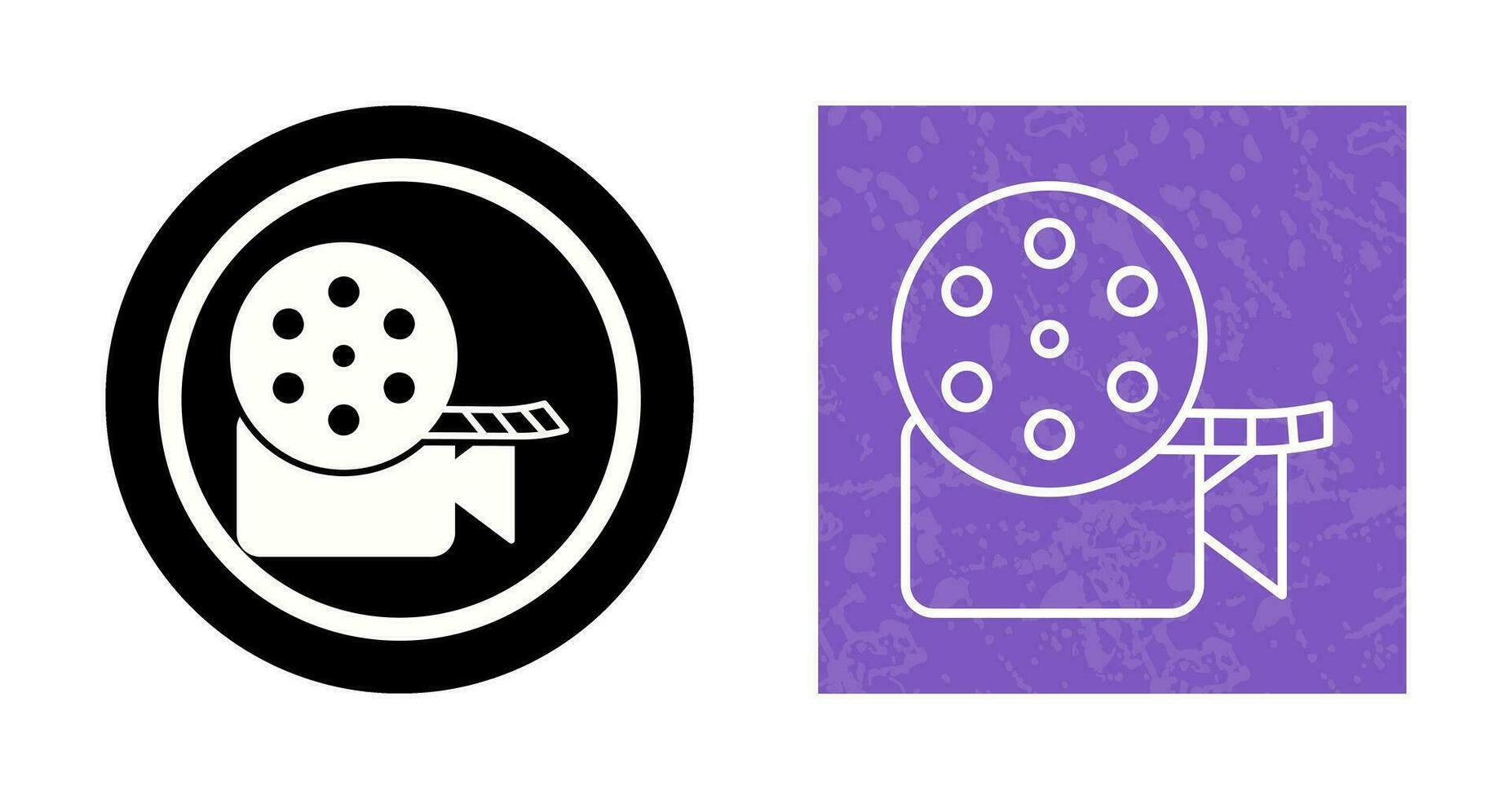 Unique Video Reel Vector Icon