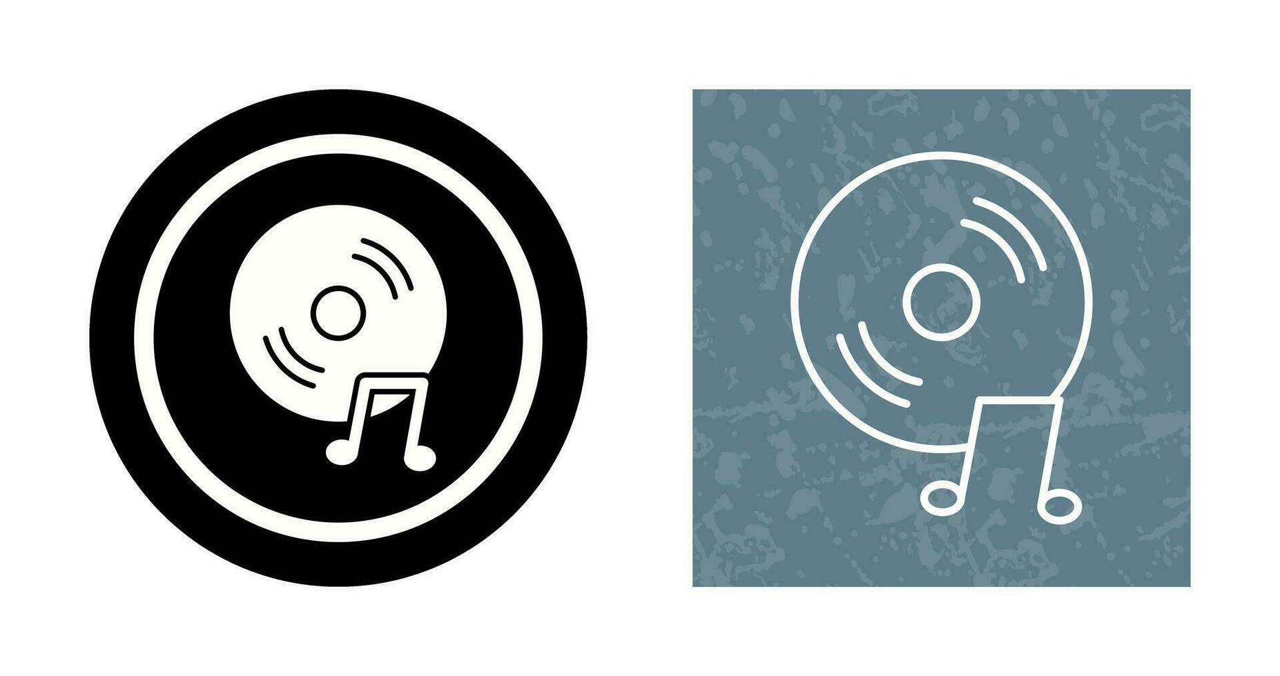 Unique Music CD Vector Icon