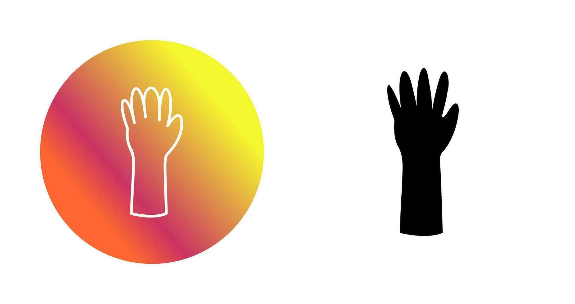 Unique Gloves Vector Icon