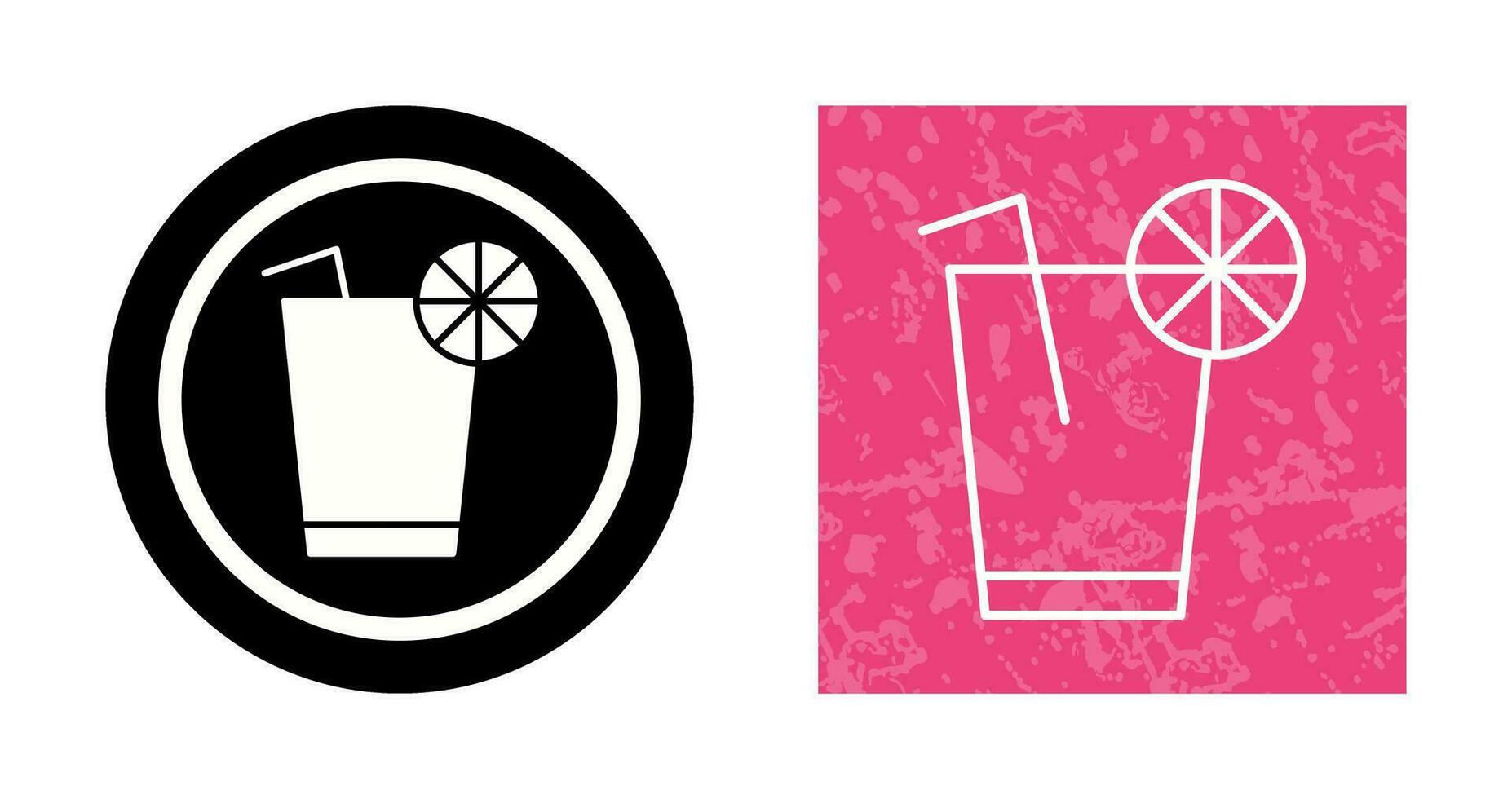 Unique Lemon Juice Vector Icon