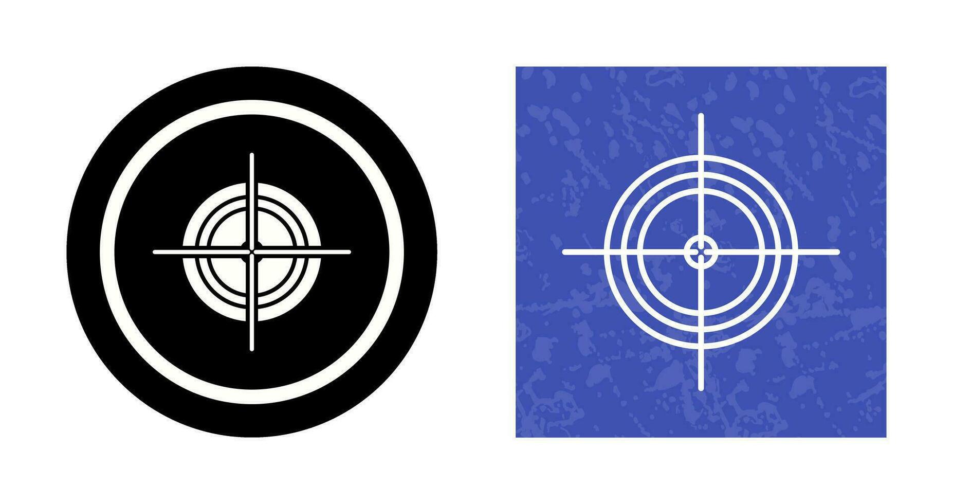 Unique Target Vector Icon