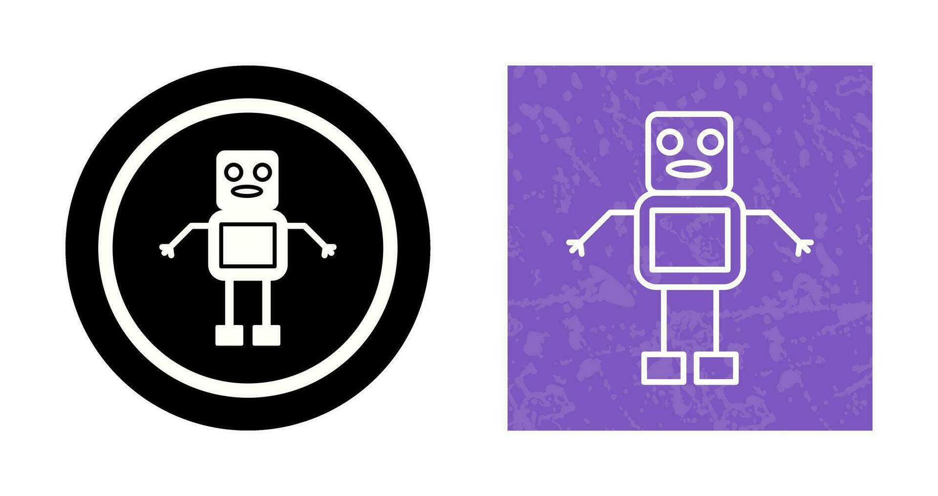 Unique Robot Vector Icon