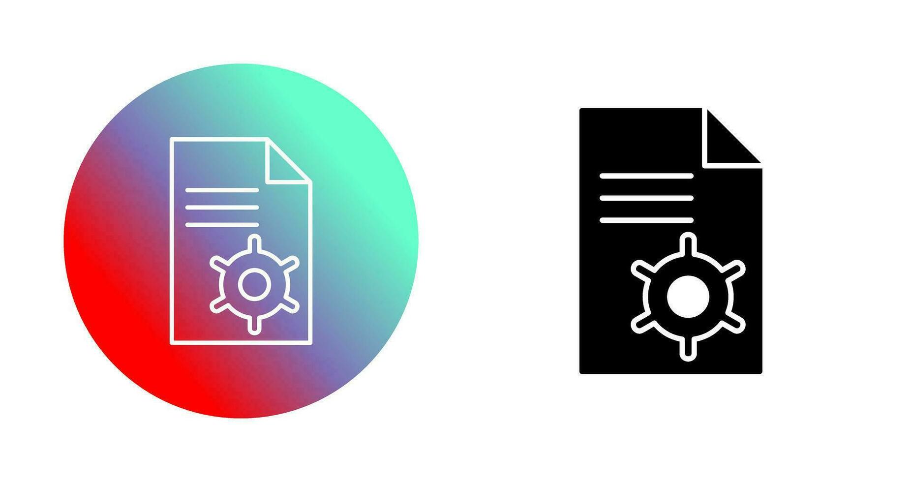 Unique Content Management Vector Icon