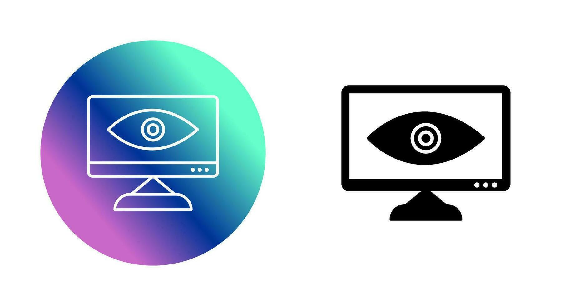 Unique Web Visibility Vector Icon