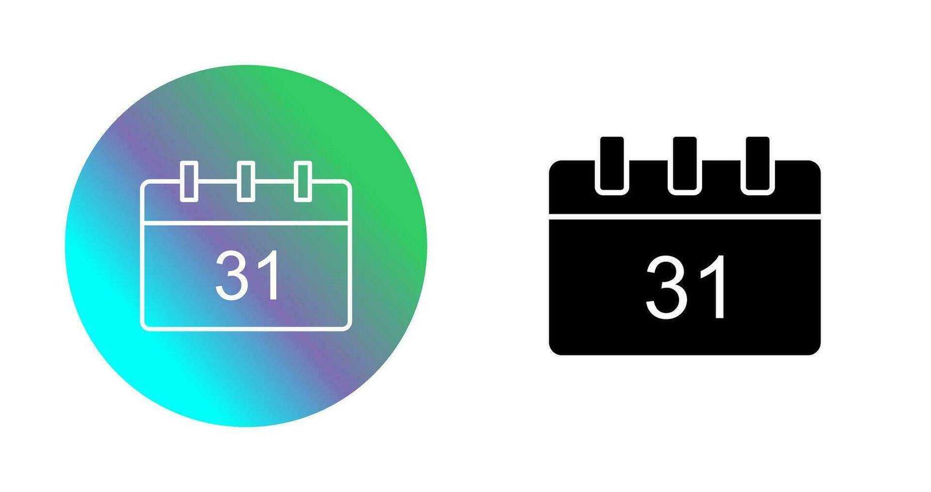 Unique Calendar Vector Icon
