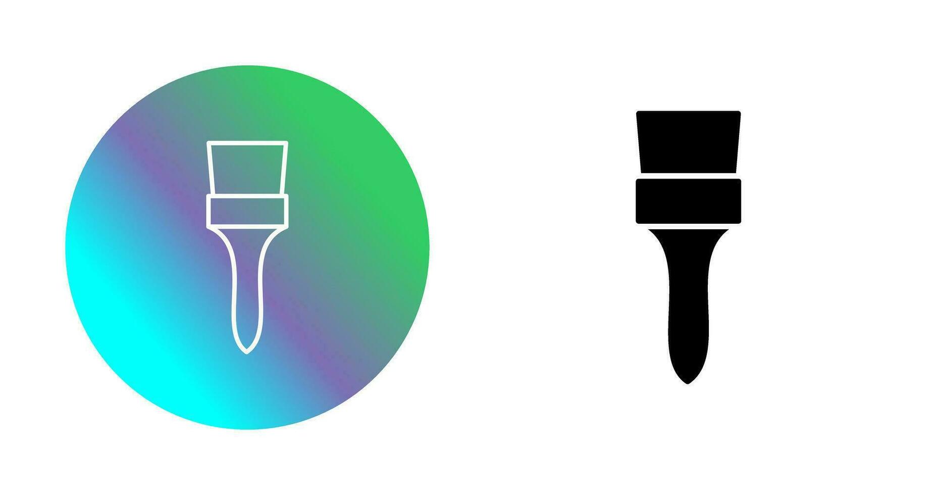Unique Brush Vector Icon