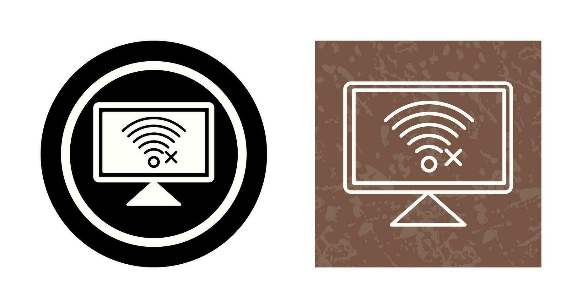 Disconnected Network Vector Icon