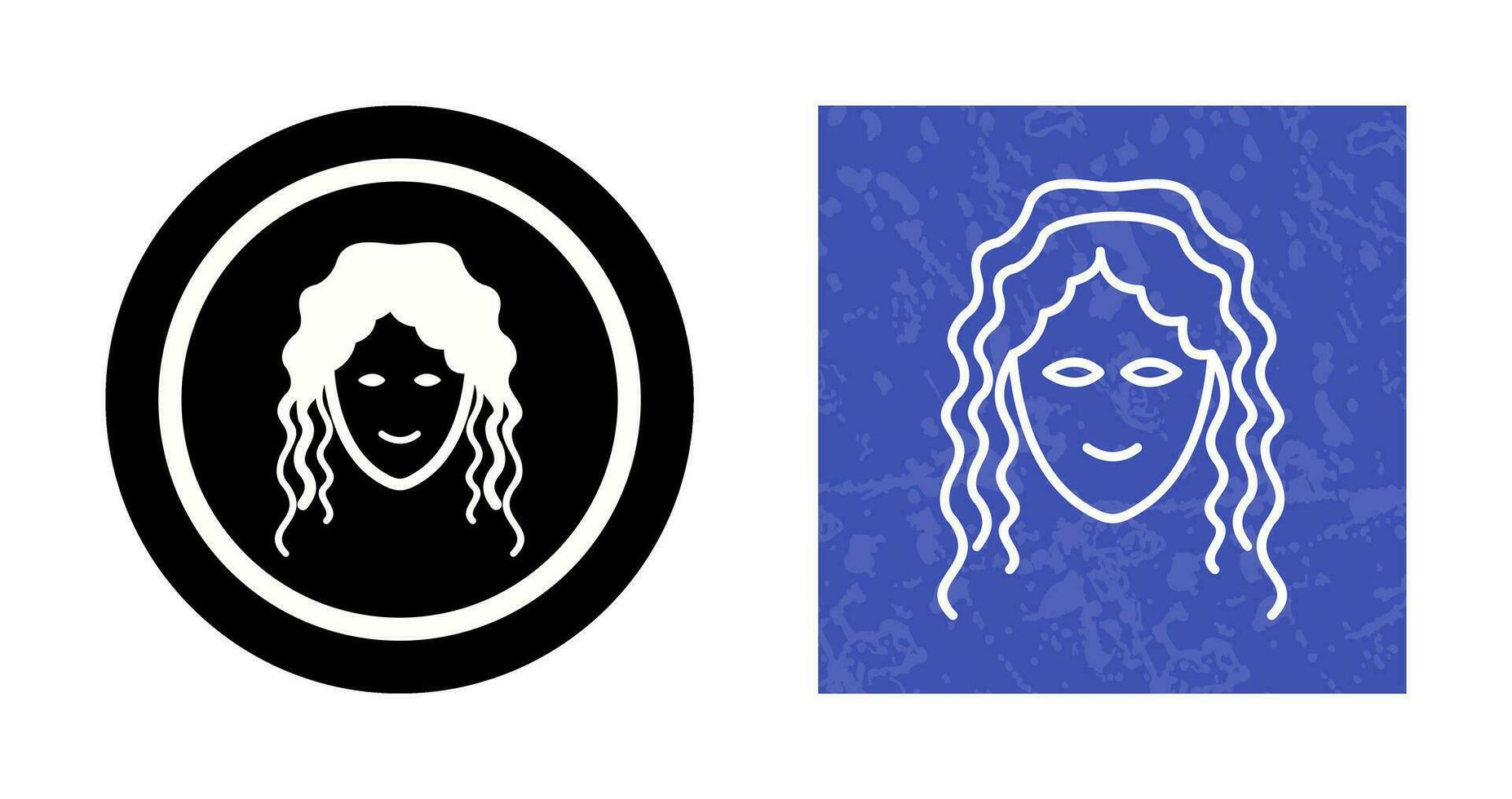 Hair Curly Vector Icon