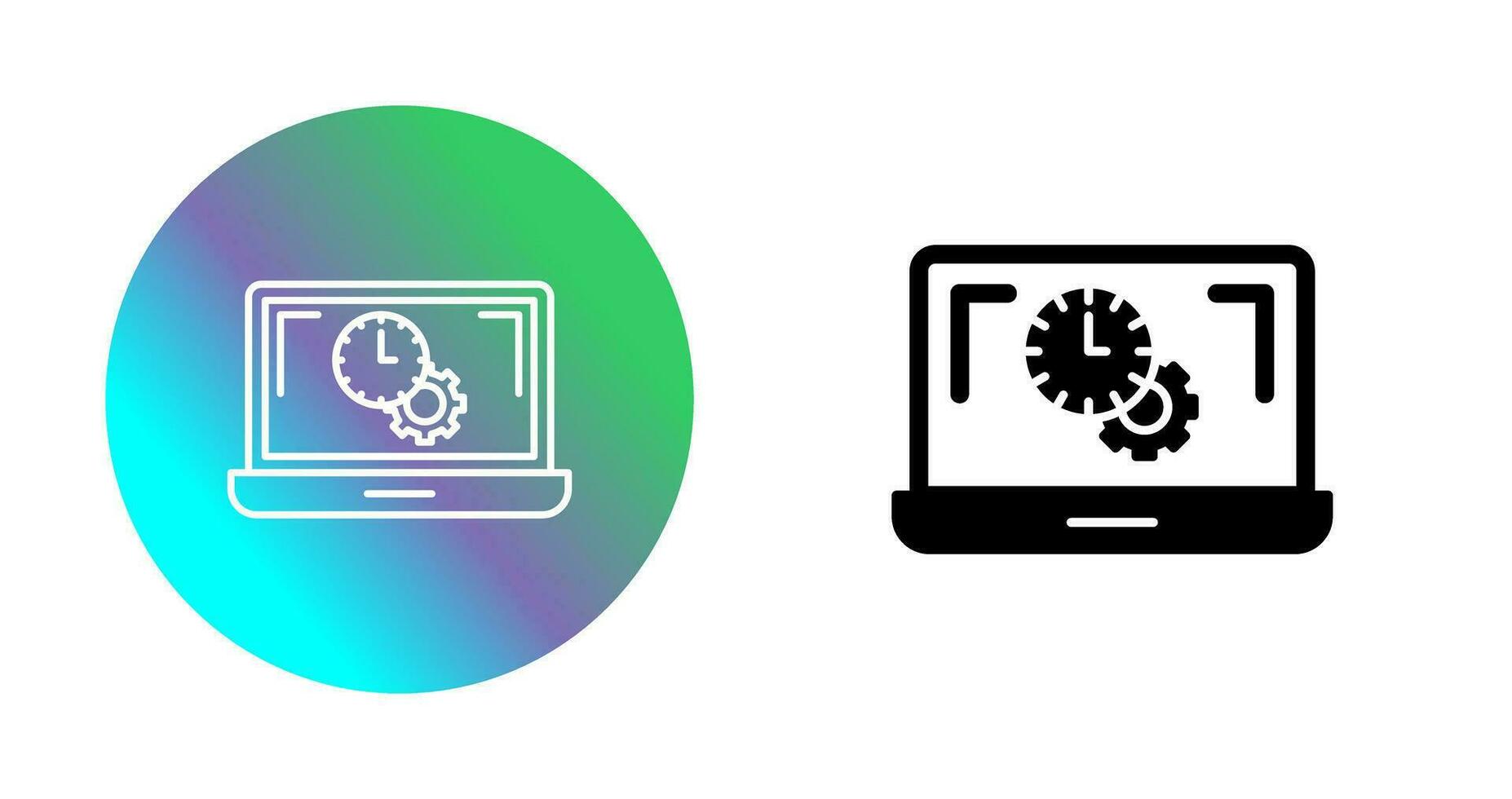 Flex Time Vector Icon