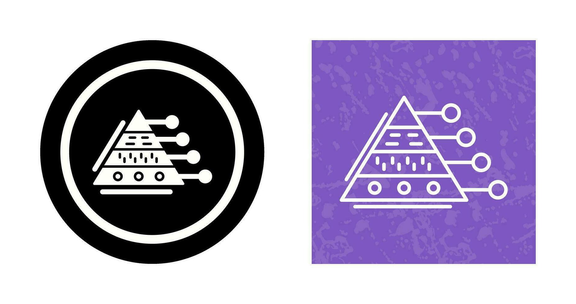 Pyramid Graph Vector Icon