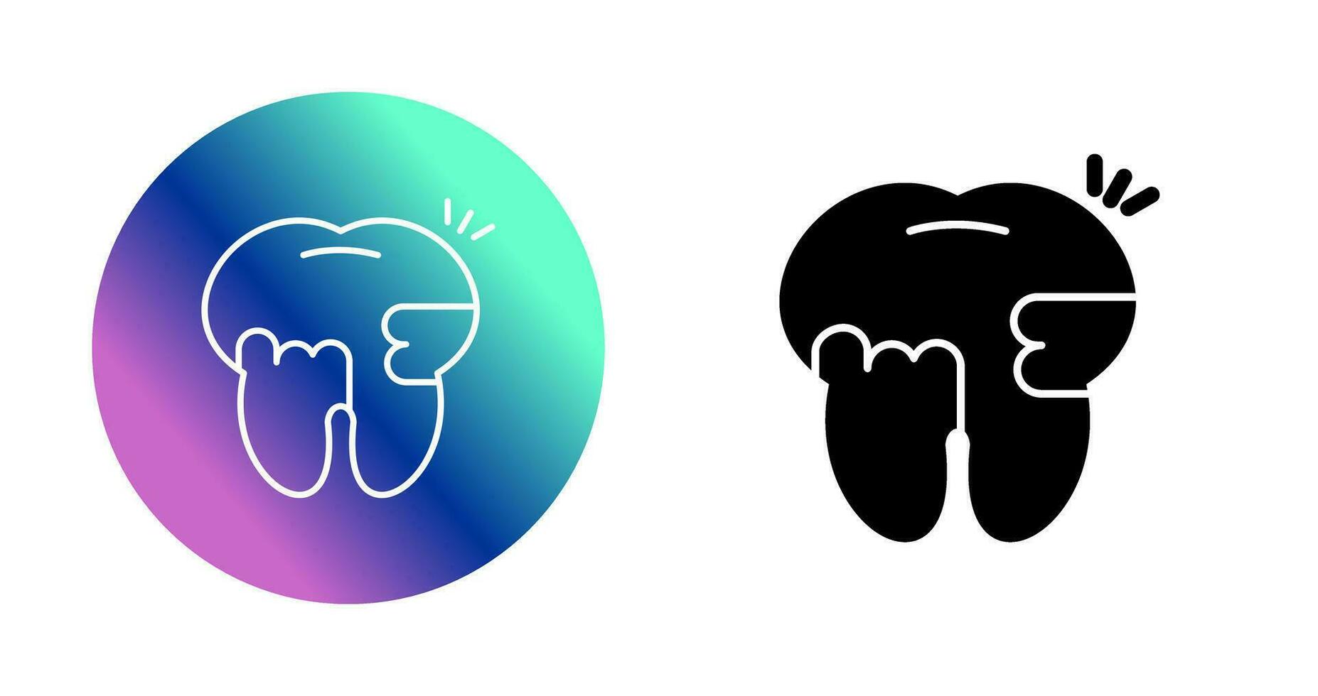 Toothache And Plaque Vector Icon