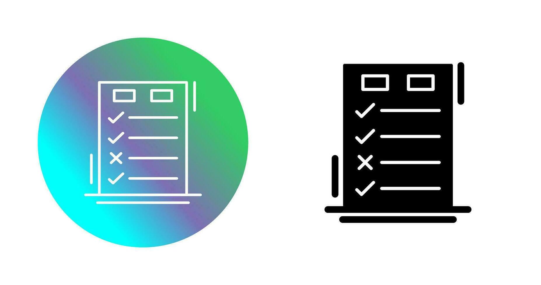Today to Done CheckList Vector Icon
