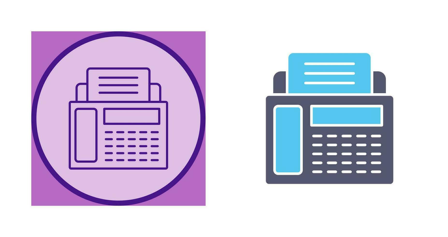 Fax Machine Vector Icon