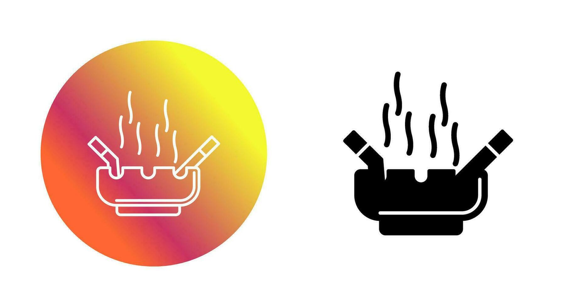 Ashtray Vector Icon