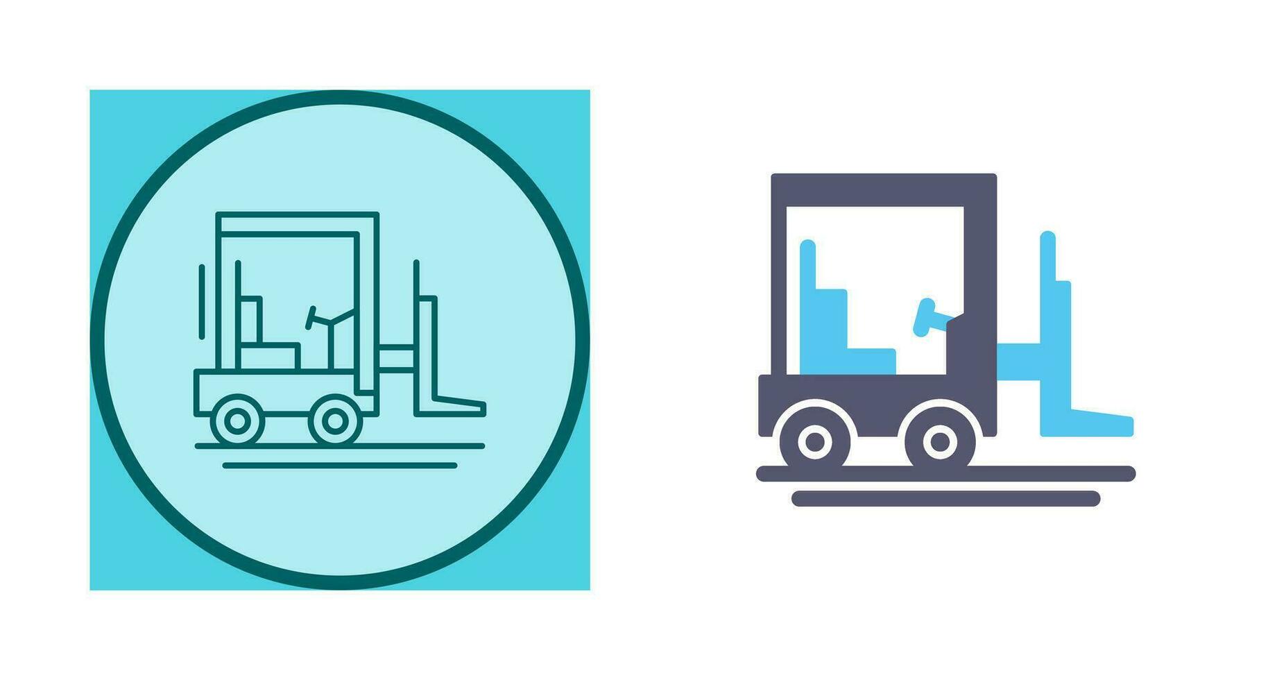 Forklift Vector Icon