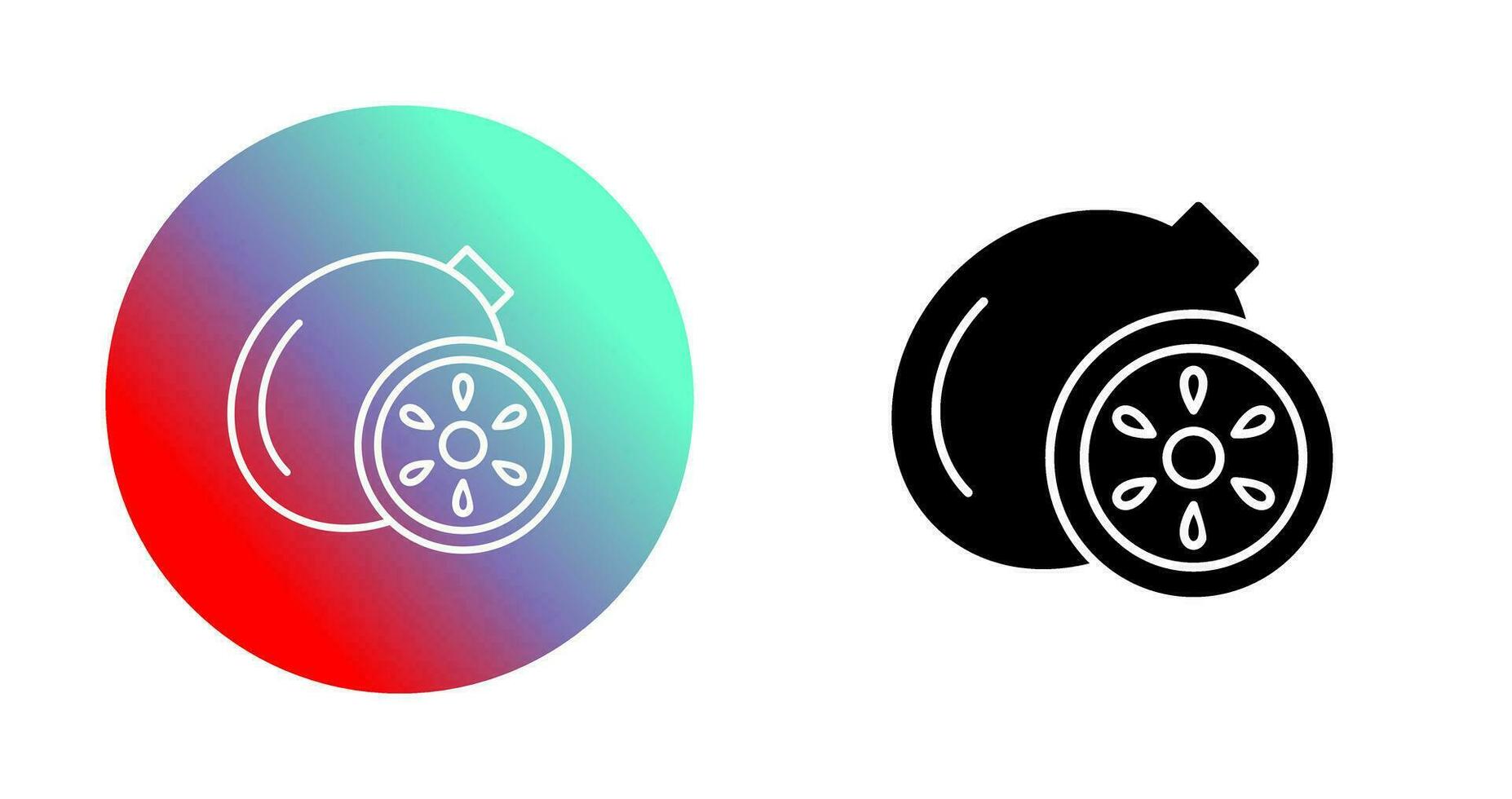 icono de vector de kiwi