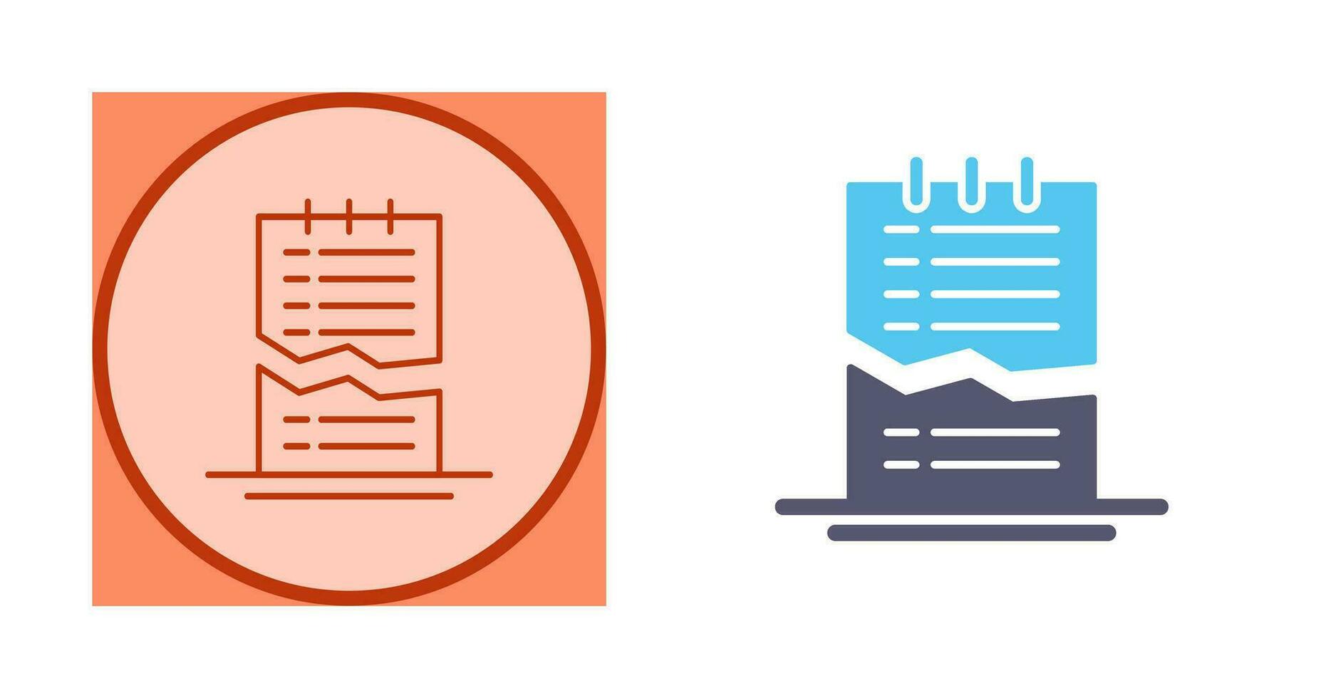 Corrupted List Vector Icon