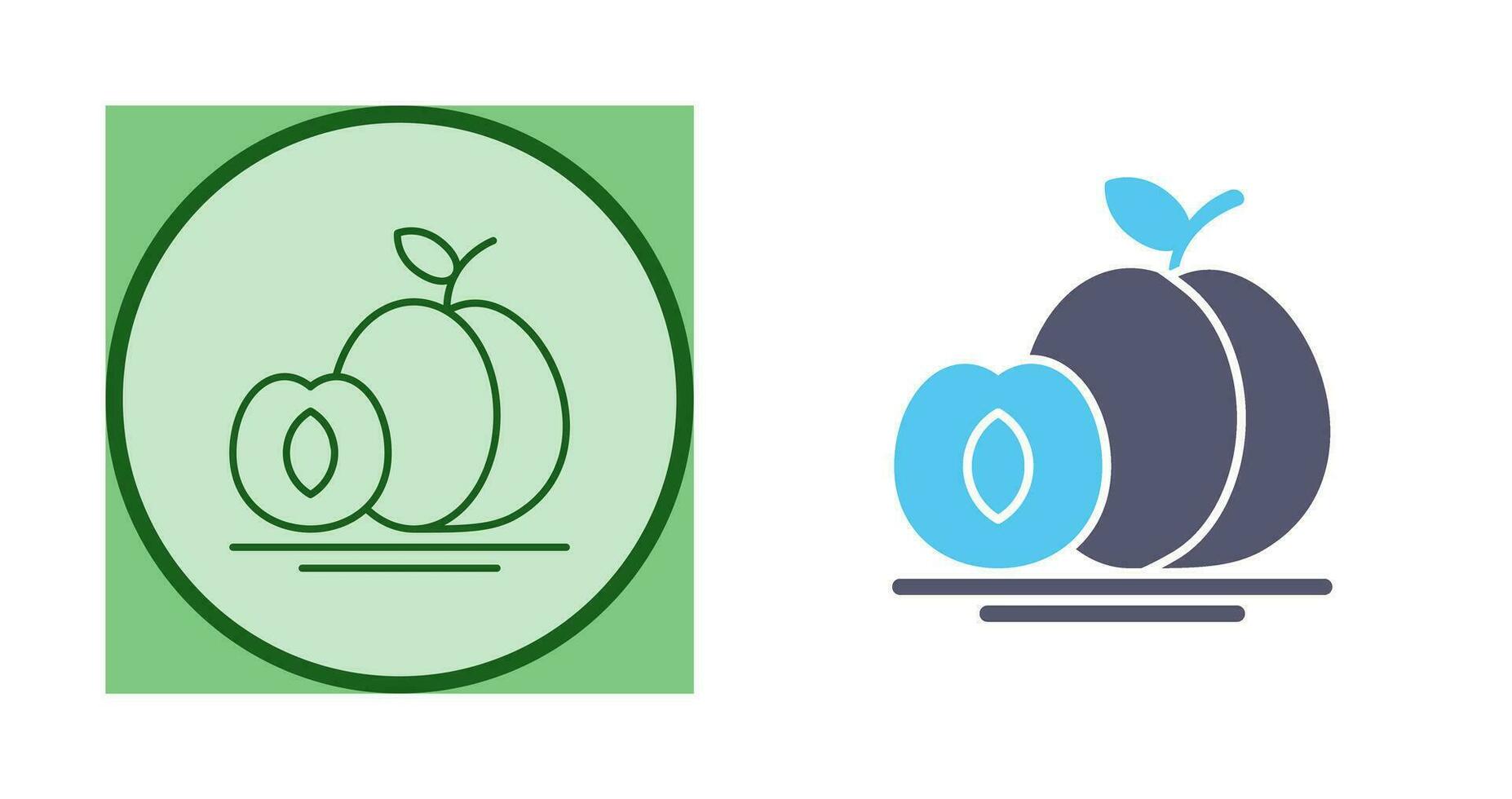 Apricot Vector Icon