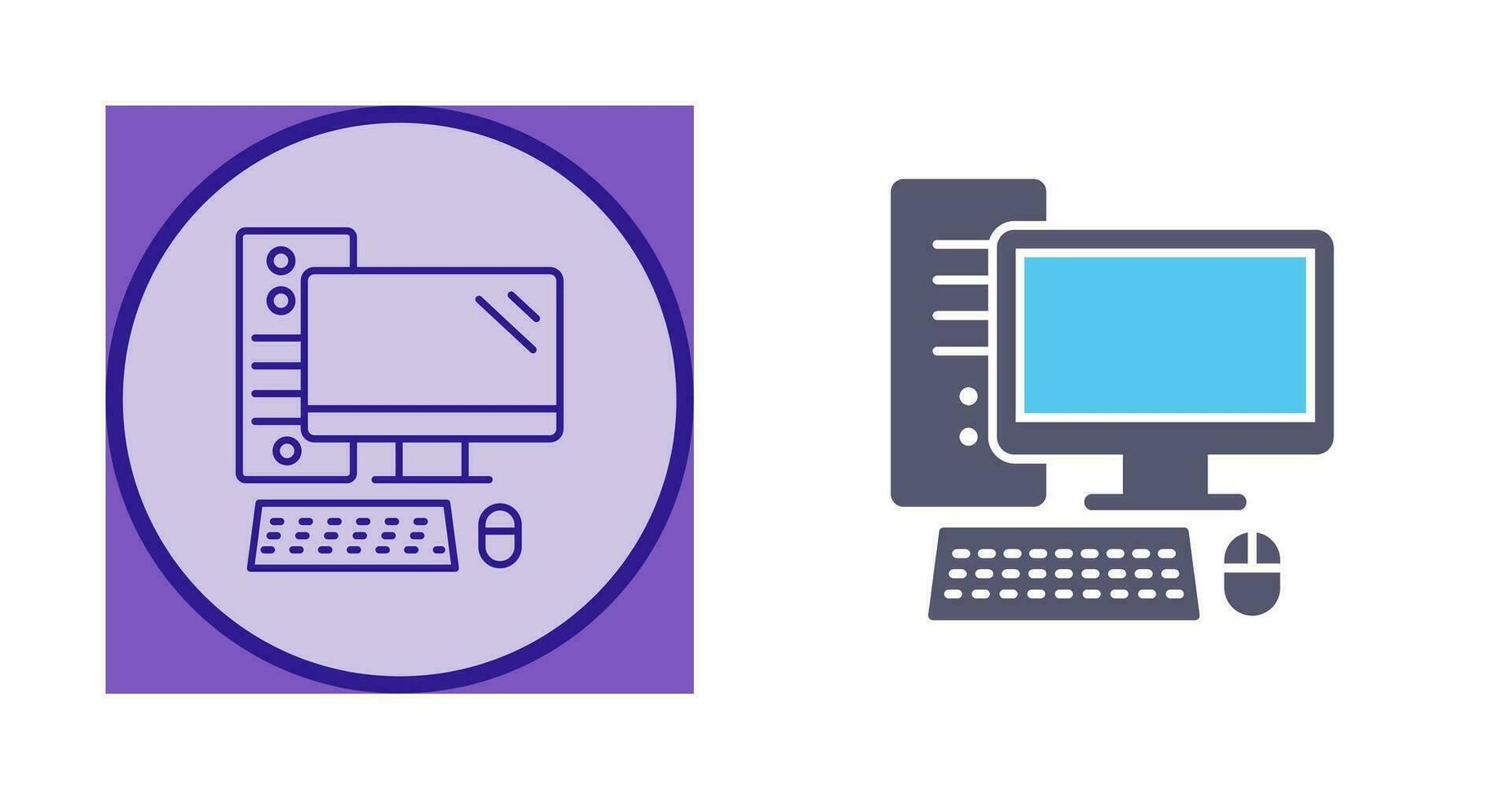 Computer Vector Icon