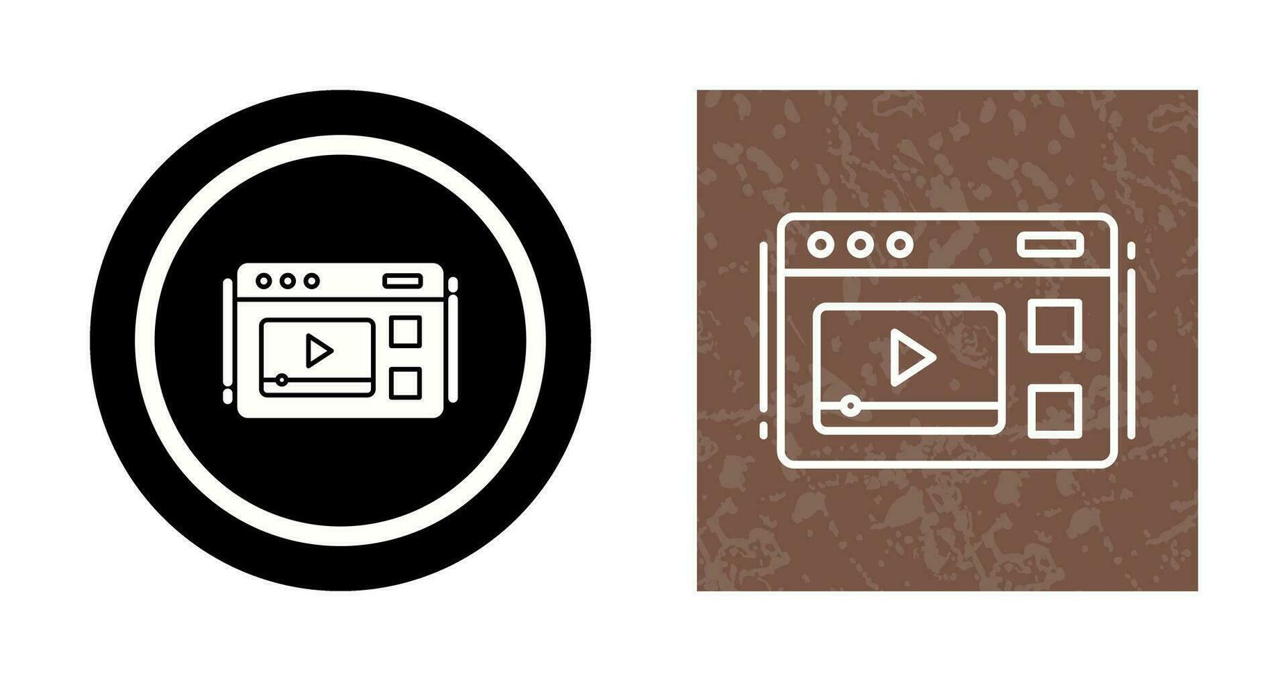 icono de vector de vídeo