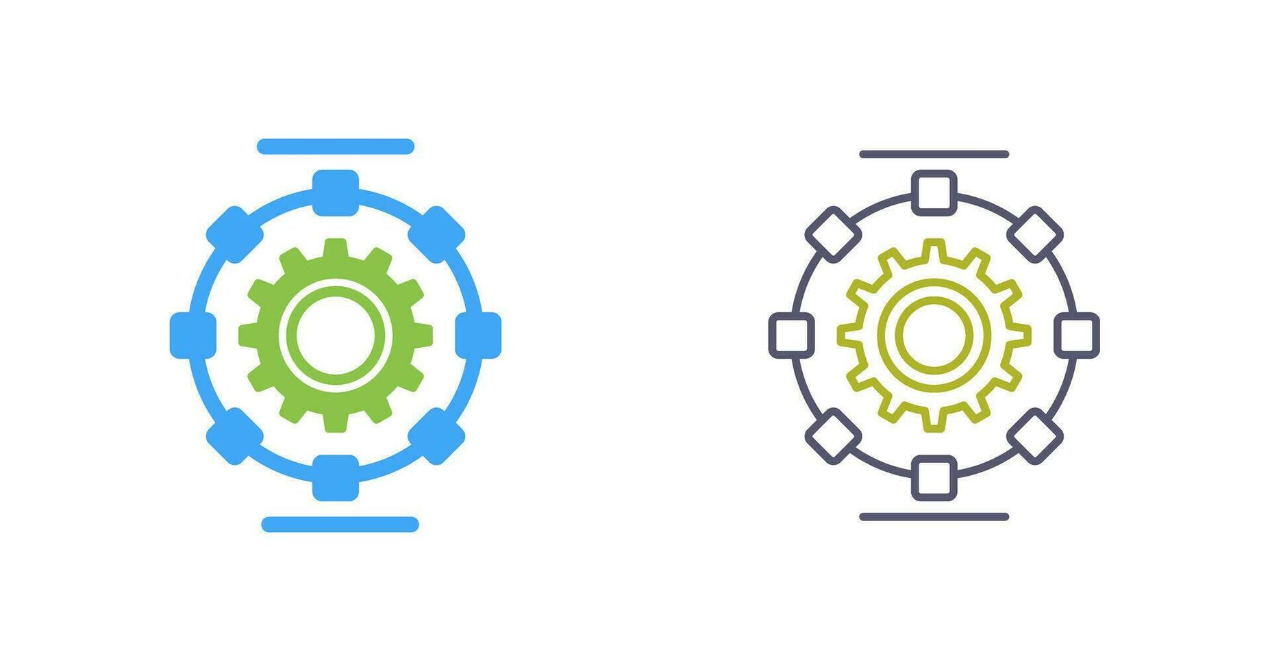 Automated Process Vector Icon