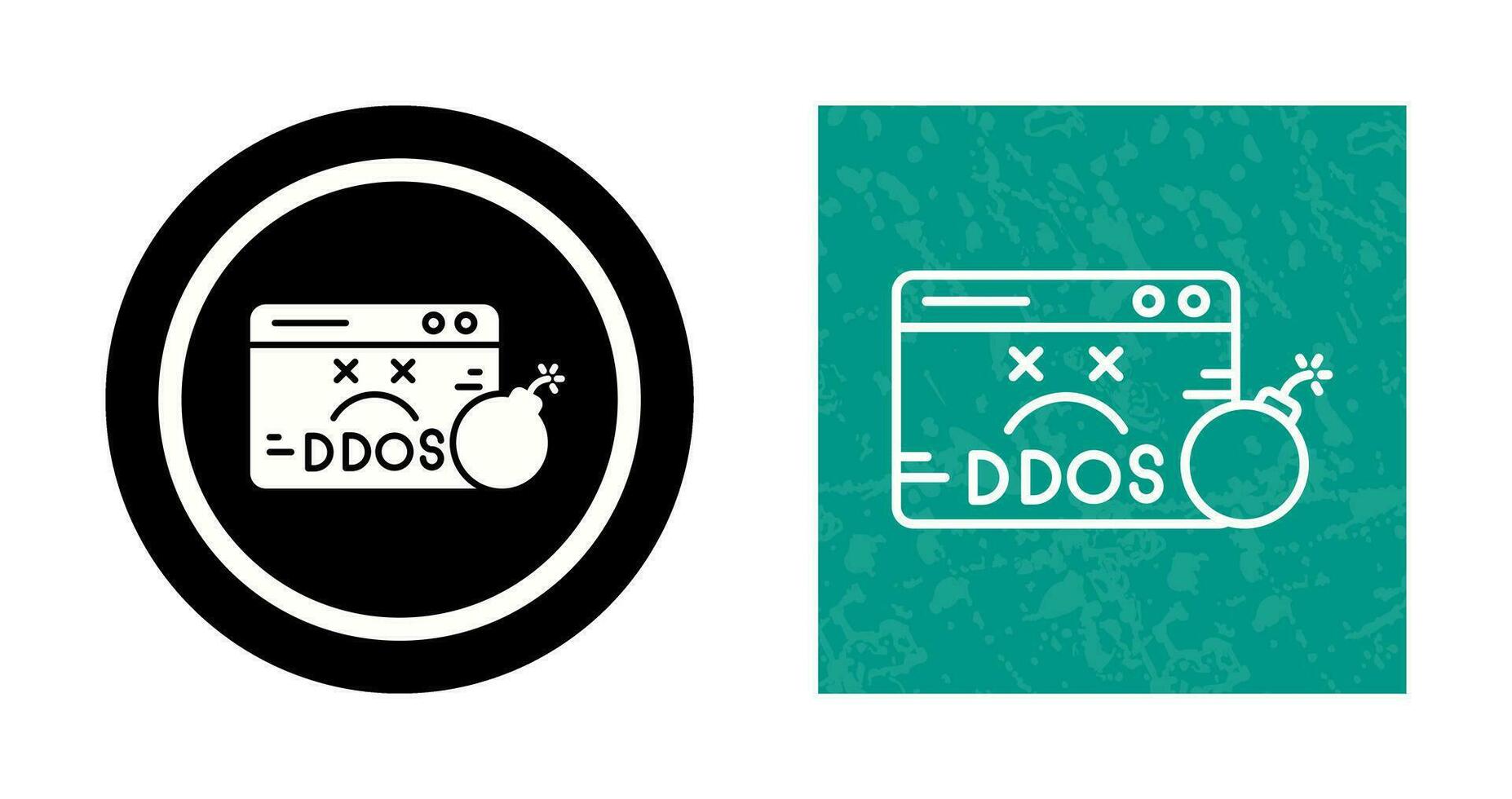 icono de vector de ddos