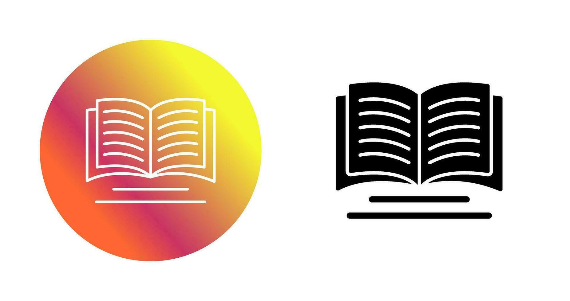 icono de vector de libro