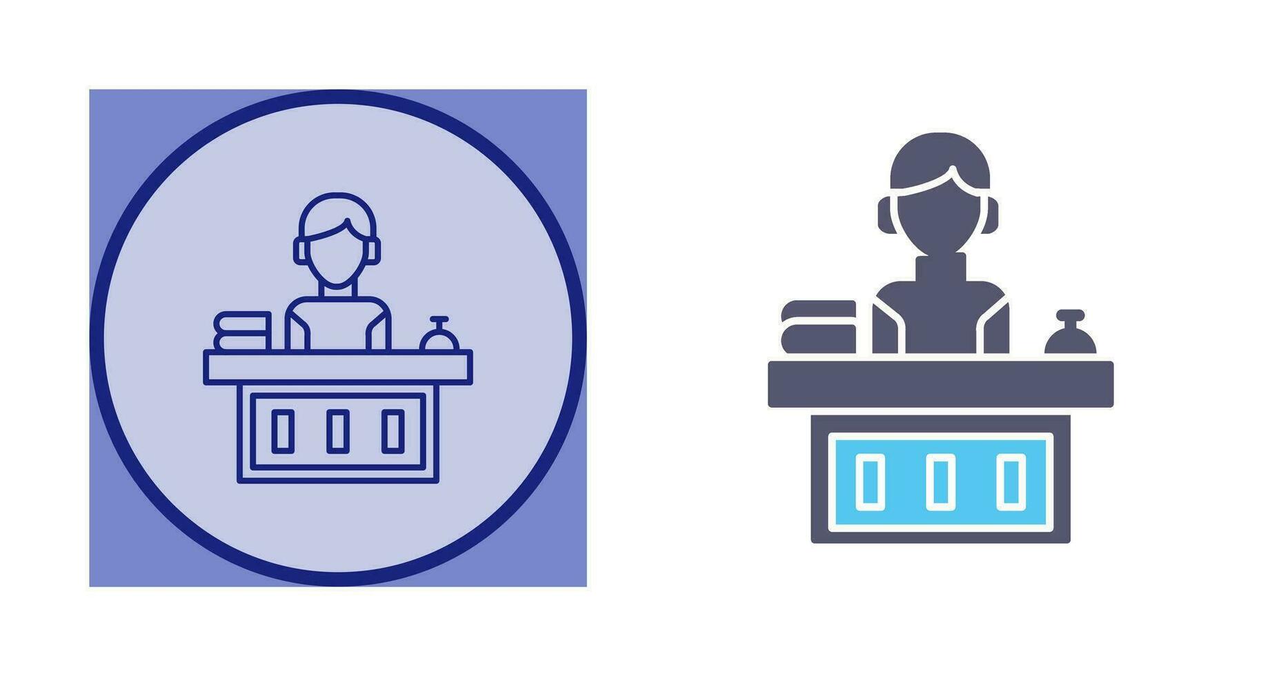 Office Reception Vector Icon