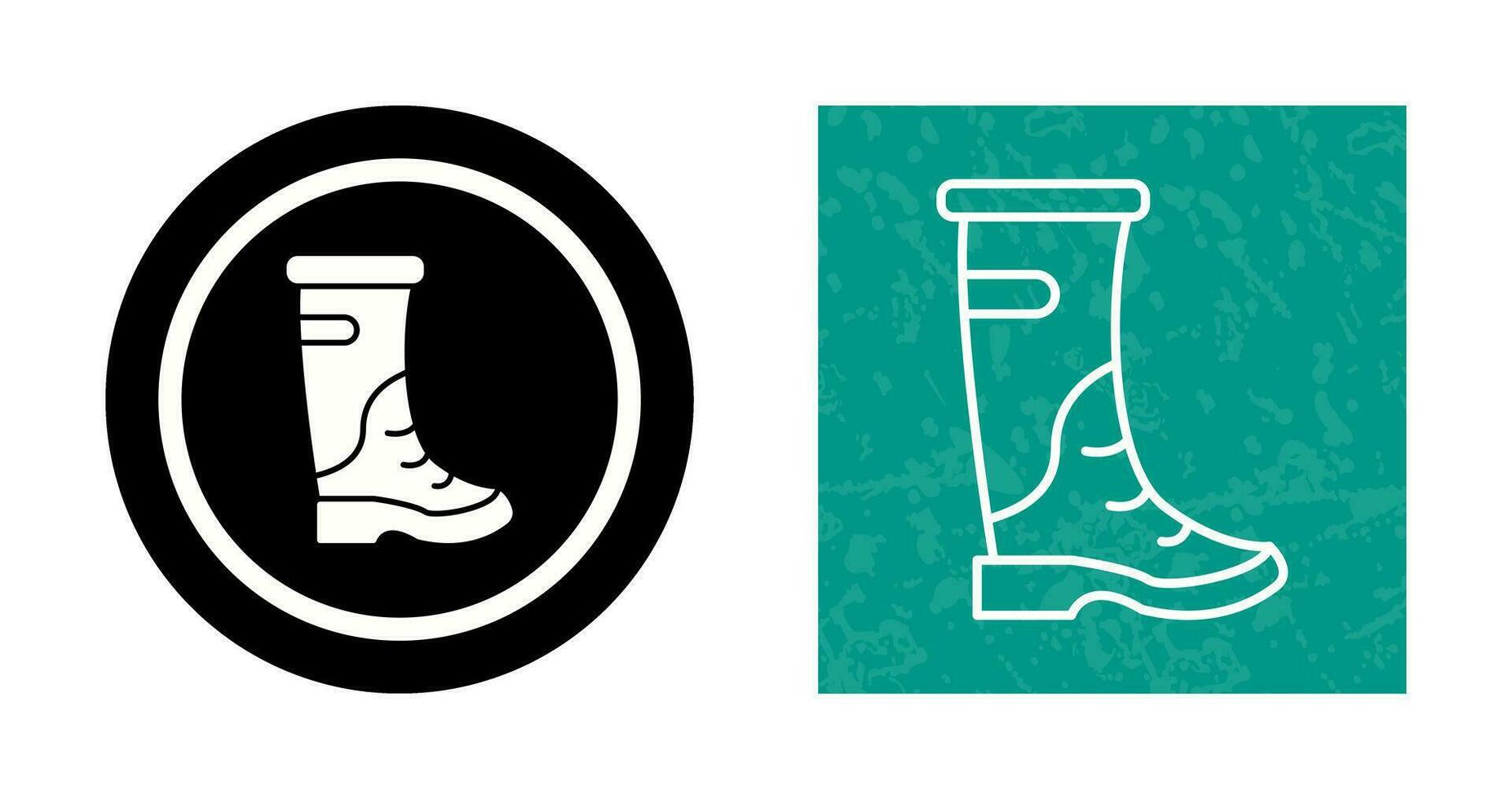 icono de vector de botas de lluvia