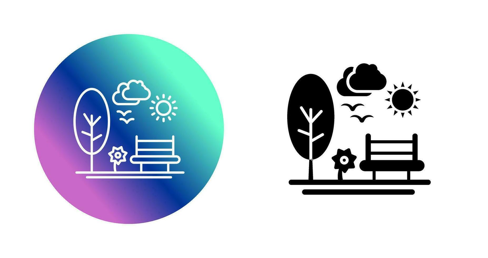 Park Vector Icon