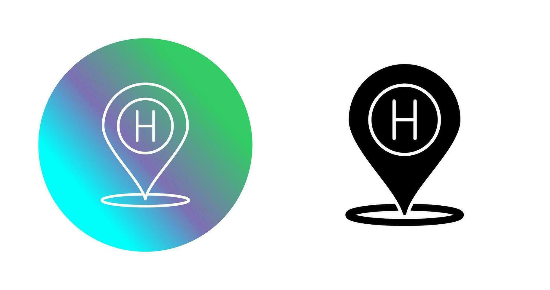 Hotel Location Vector Icon