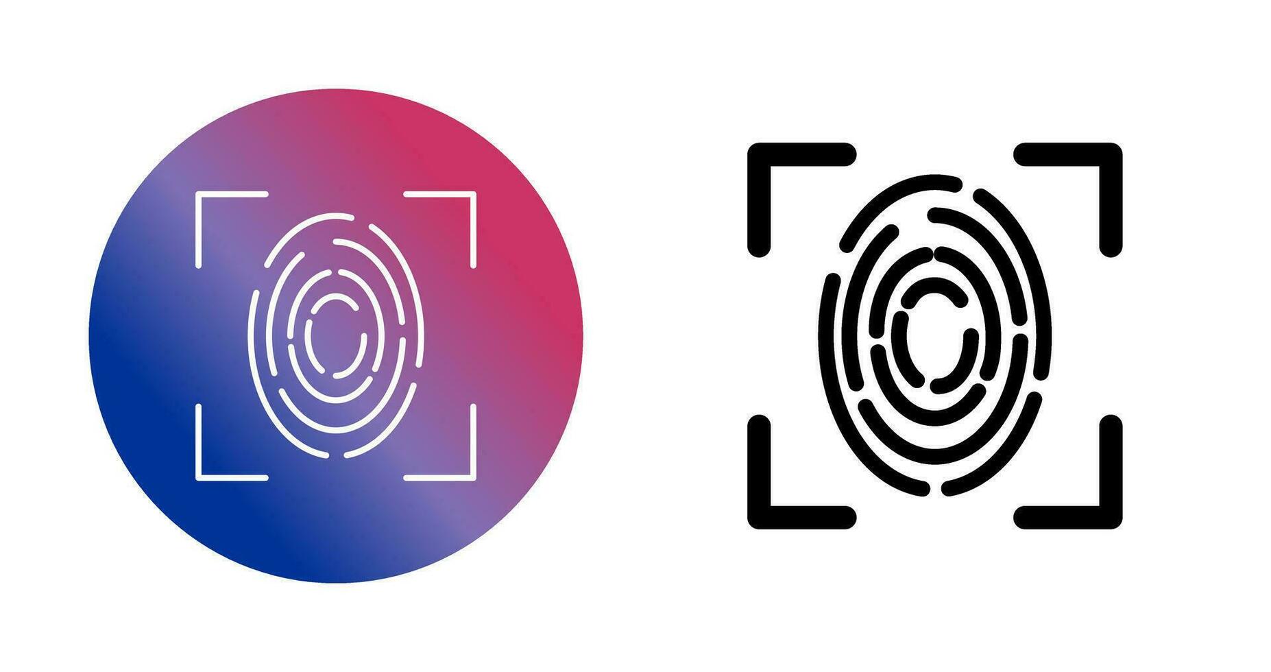 Fingerprint Vector Icon