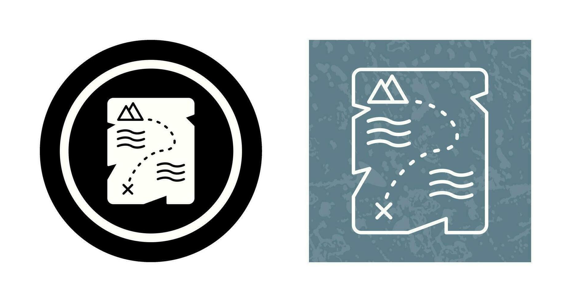 Treasure Map Vector Icon