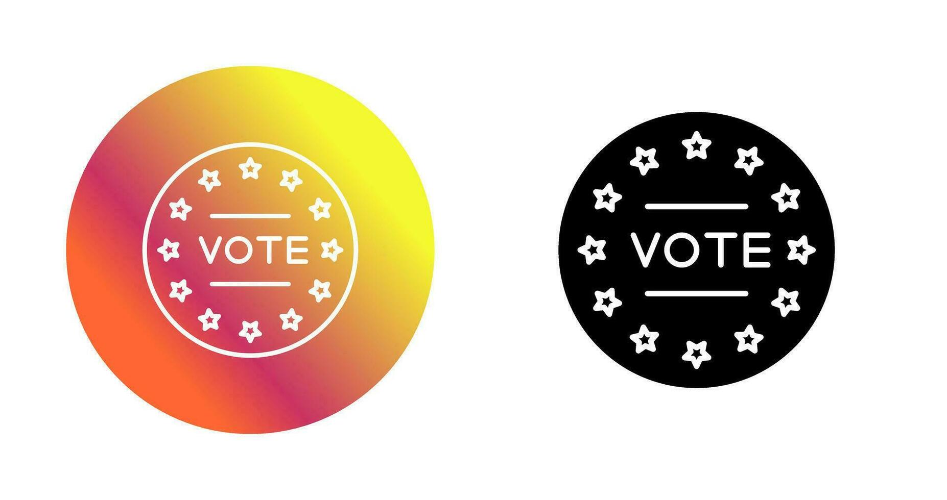 icono de vector de voto