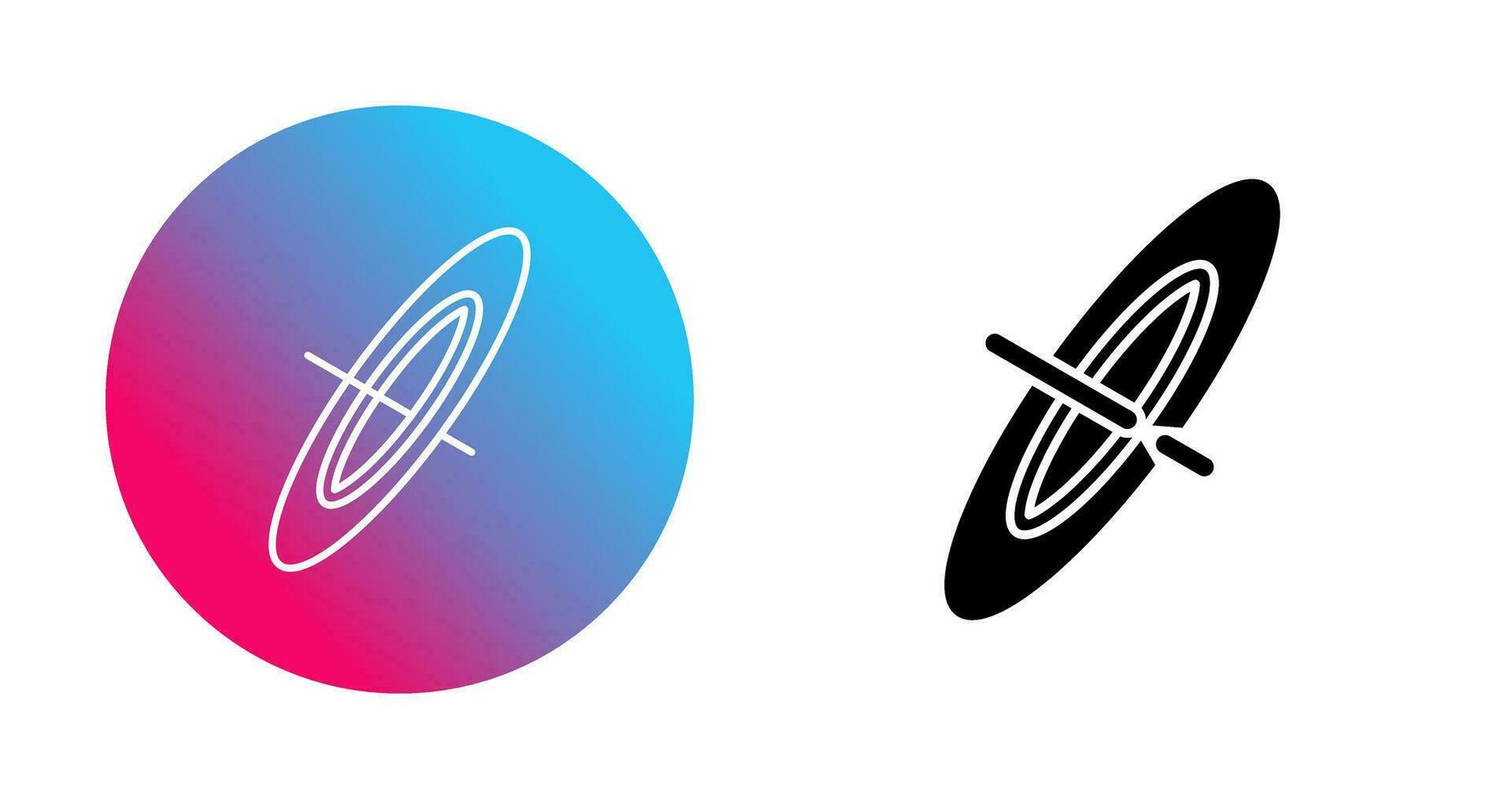 Black Hole Vector Icon
