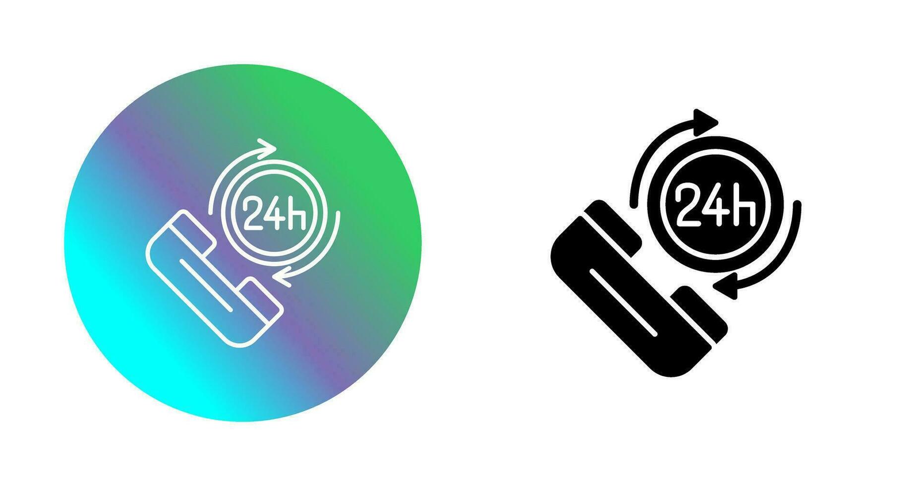 24h Vector Icon