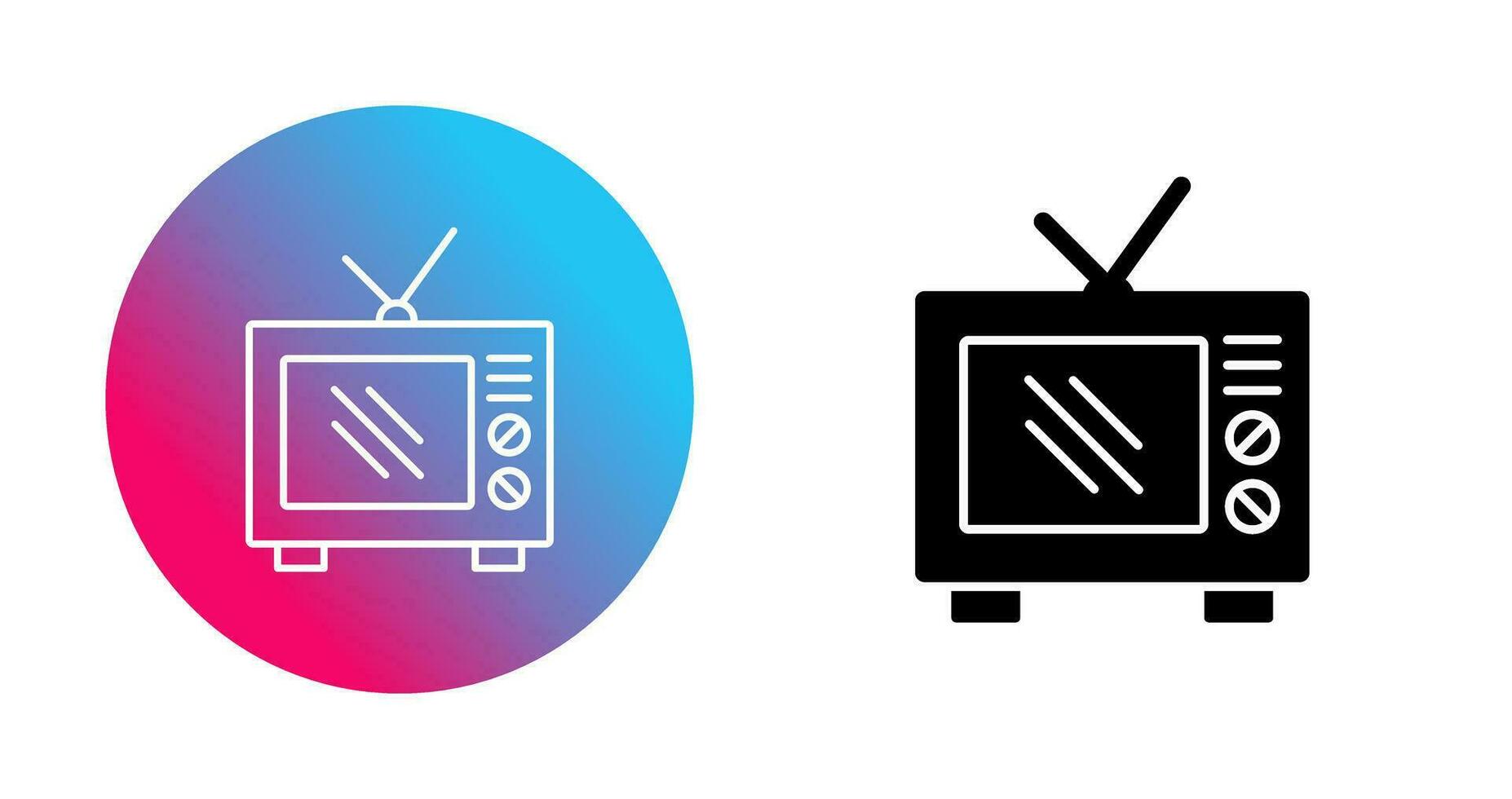 Old TV Vector Icon